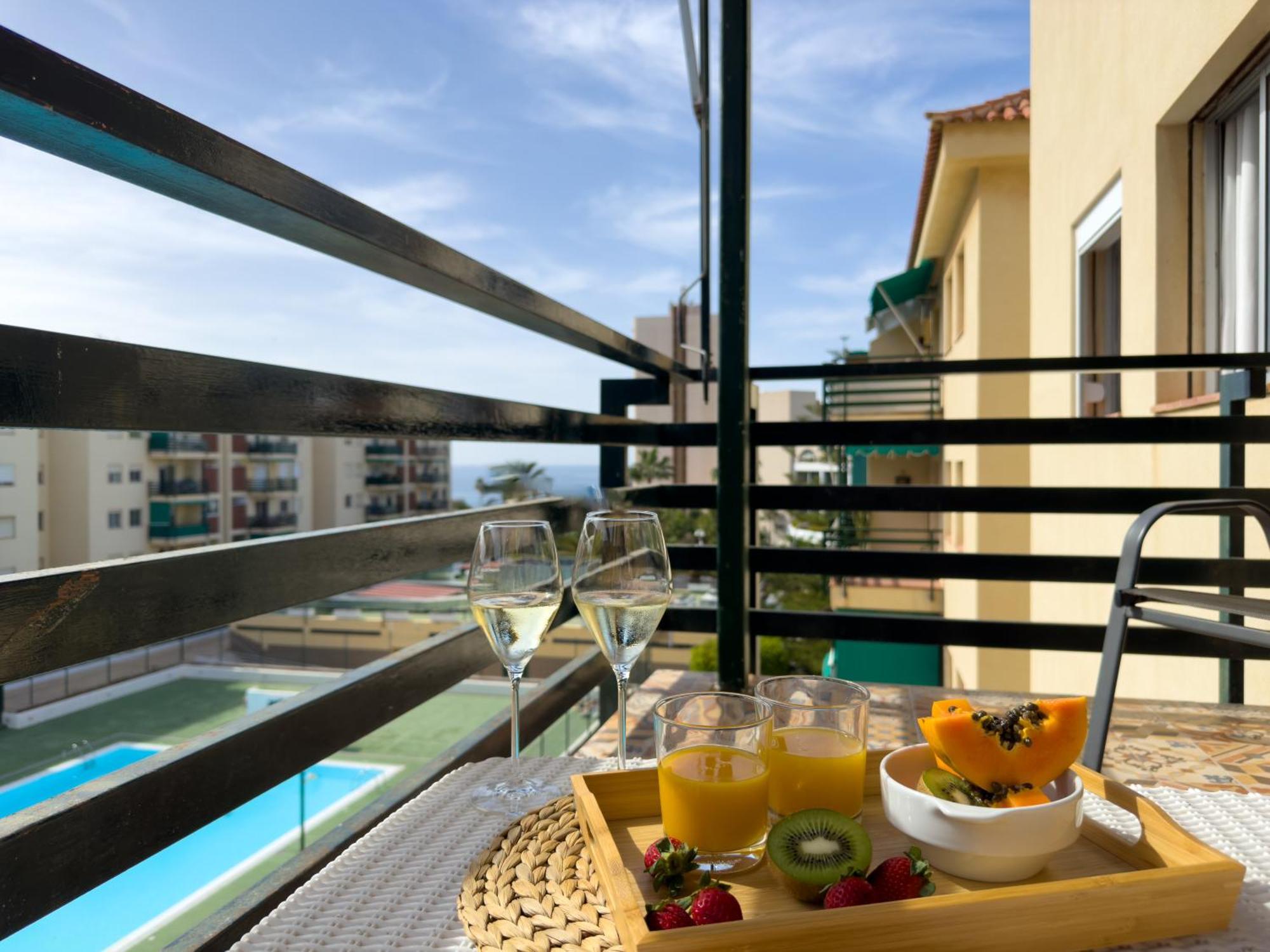 Amazing 3-Bedroom Apartment. Pool And Sea View! Los Cristianos  Esterno foto